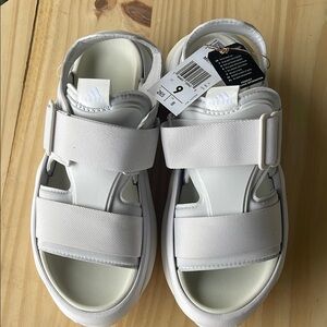Adidas Hehana Classic White Sandals .Size US Women’s 9